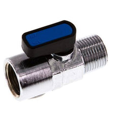 Válvula de bola macho a hembra R/Rp de 3/8 pulgadas de 2 vías de latón compacta EN331 Gas 20 Bar