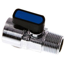 Válvula de bola macho a hembra R/Rp de 3/8 pulgadas de 2 vías de latón compacta EN331 Gas 20 Bar
