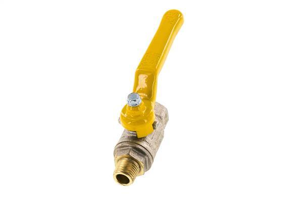 Male To Female R/Rp 1/4 inch Gas 2-Way Brass Ball Valve