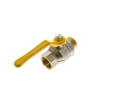 Válvula de bola de latón de macho a hembra R/Rp de 1-1/2 pulgadas para gas de 2 vías