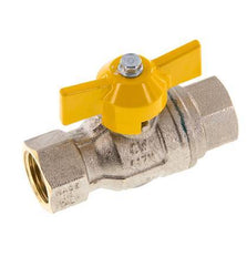 Rp 1/2 Pulgada Gas 2 Vías Mango de Mariposa Válvula de Bola de Latón
