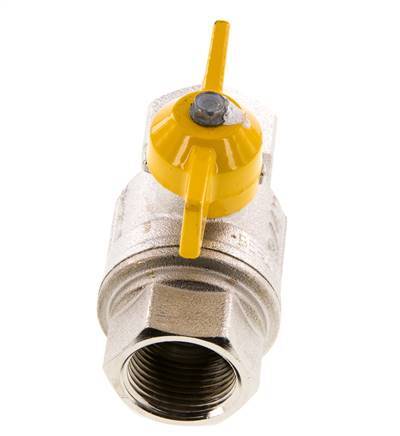Rp 3/4 Pulgada Gas 2 Vías Mango de Mariposa Válvula de Bola de Latón