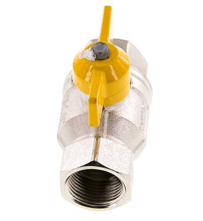 Rp 3/4 Pulgada Gas 2 Vías Mango de Mariposa Válvula de Bola de Latón