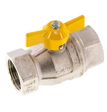 Válvula de bola de latón de 2 vías para gas de 1 pulgada