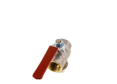 G Válvula de bola de latón de 2 vías con filtro integrado de 3/4 de pulgada