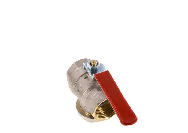 G Válvula de bola de latón de 2 vías con filtro integrado de 1 pulgada