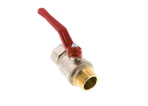 Válvula de bola de latón de 1-1/4 pulgadas de macho a hembra