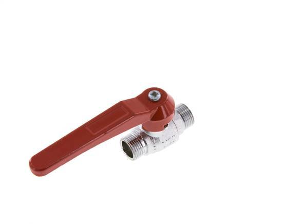 G Válvula de bola de latón de 2 vías con rosca macho de 3/8 pulgadas