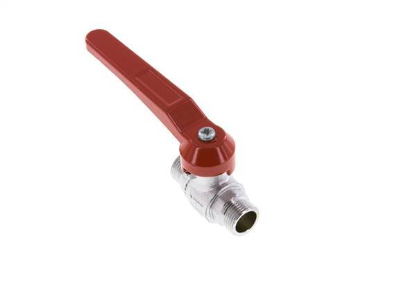 G Válvula de bola de latón de 2 vías con rosca macho de 3/8 pulgadas