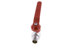 G Válvula de bola de latón de 2 vías con rosca macho de 3/8 pulgadas