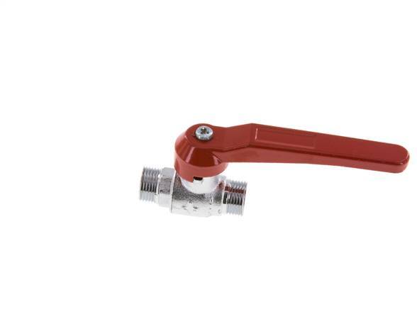 G Válvula de bola de latón de 2 vías con rosca macho de 3/8 pulgadas