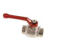 G Válvula de bola de latón de 2 vías con rosca macho de 1-1/2 pulgadas