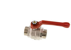 G Válvula de bola de latón de 2 vías con rosca macho de 1-1/2 pulgadas