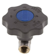 Válvula de bola de latón de 3/8 pulgadas de cierre suave para gas y agua de 2 vías