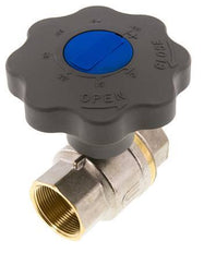 Válvula de bola de latón de cierre suave para gas y agua de 1-1/2 pulgadas
