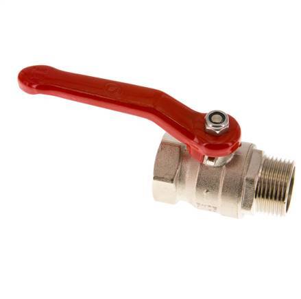 Male To Female R/Rp 1 inch Compact PN 25 2-Way Brass Ball Valve