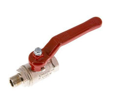 Válvula de bola de latón de 2 vías de diseño corto de 1/4 de pulgada macho a hembra G/G