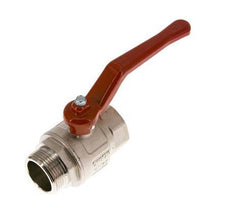 Válvula de bola de latón de diseño corto de 1-1/4 pulgadas de macho a hembra