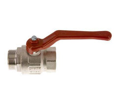 Válvula de bola de latón de diseño corto de 1-1/4 pulgadas de macho a hembra