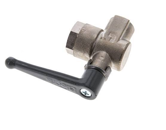 G Válvula de bola de latón de 2 vías y 3/8 pulgadas