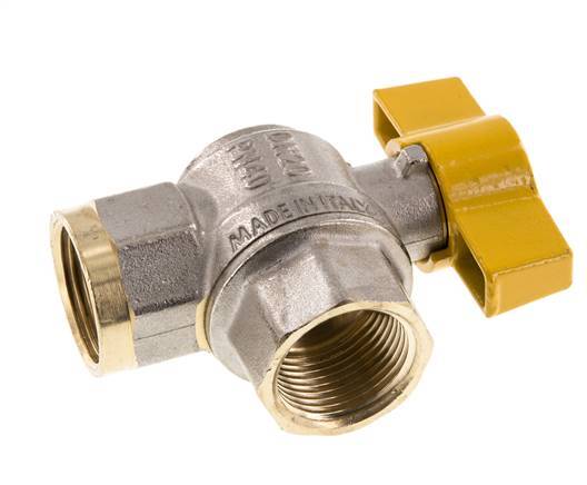 Válvula de bola de latón de 2 vías para gas Rp 3/4 pulgadas