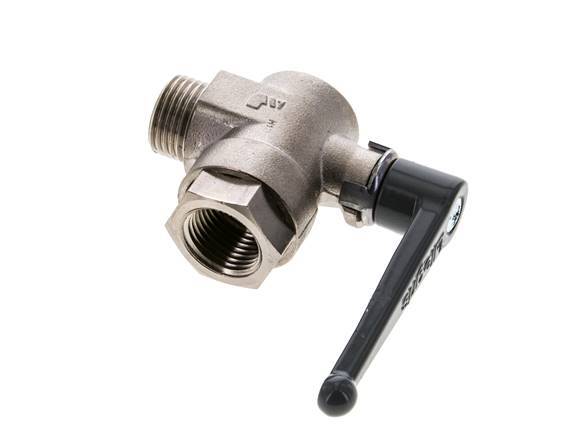 Male To Female G/G 1/2 Inch 2-Way Right Angle Brass Ball Valve