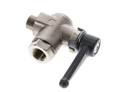 Válvula de bola de latón de ángulo recto de 1/4 de pulgada macho a hembra G/G