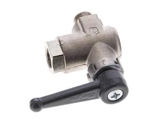 Male To Female G/G 1/4 Inch 2-Way Right Angle Brass Ball Valve