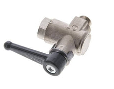 Válvula de bola de latón de ángulo recto de 1/4 de pulgada macho a hembra G/G