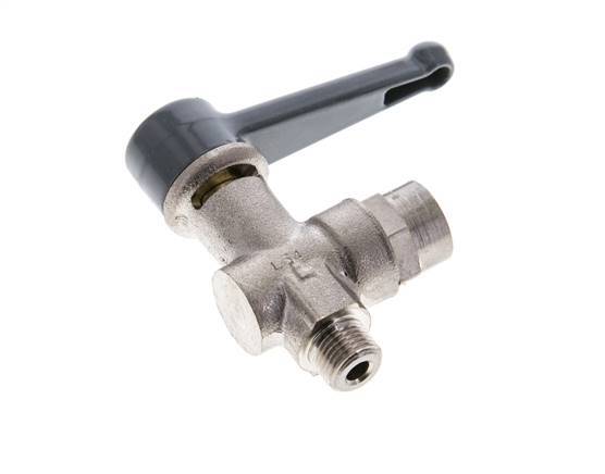 Válvula de bola de latón de 2 vías, macho a hembra, G/G 1/8 de pulgada