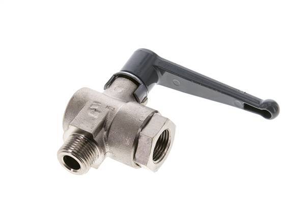 Válvula de bola de latón de 2 vías de G/G macho a hembra de 3/8 pulgadas