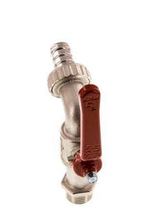 Válvula de bola de latón de 2 vías para grifos G 1/2 pulgadas