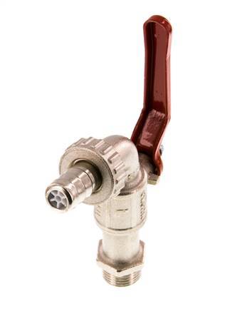 Válvula de bola de latón de 2 vías para grifos G 1/2 pulgadas