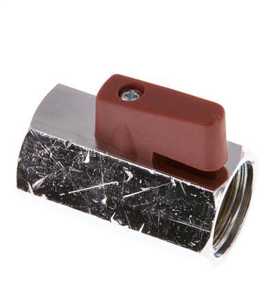 G 1/2 pulgada Miniválvula de bola de latón de 2 vías 15 Bar