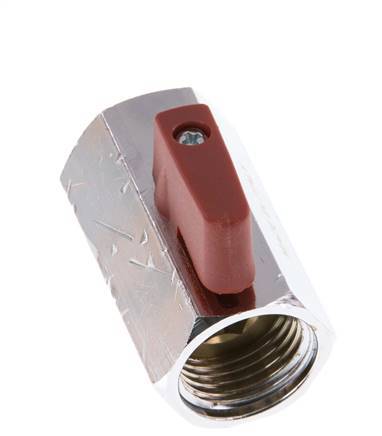 G 1/2 pulgada Miniválvula de bola de latón de 2 vías 15 Bar