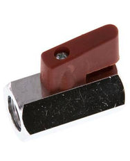 G 1/4 de pulgada Miniválvula de bola de latón de 2 vías 15 Bar