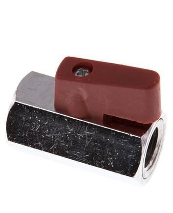 G 1/4 de pulgada Miniválvula de bola de latón de 2 vías 15 Bar