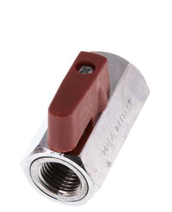 G 1/4 de pulgada Miniválvula de bola de latón de 2 vías 15 Bar