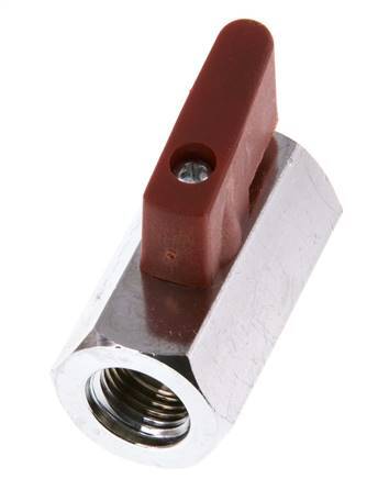 G 1/4 de pulgada Miniválvula de bola de latón de 2 vías 15 Bar