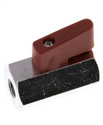 G 1/8 pulgada Miniválvula de bola de latón de 2 vías 15 Bar