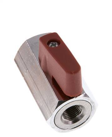 G 1/8 pulgada Miniválvula de bola de latón de 2 vías 15 Bar