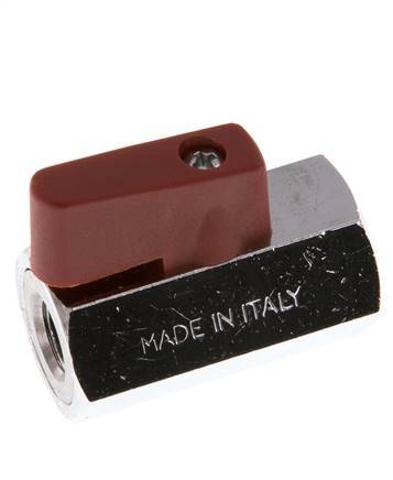 G 1/8 pulgada Miniválvula de bola de latón de 2 vías 15 Bar