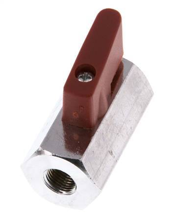 G 1/8 pulgada Miniválvula de bola de latón de 2 vías 15 Bar