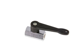 G 1/8 pulgada Miniválvula de bola de latón de 2 vías con mango largo 15 Bar