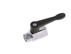 Válvula de bola de latón de 2 vías, macho a hembra, de 1/2 pulgada, mango largo, 15 bares