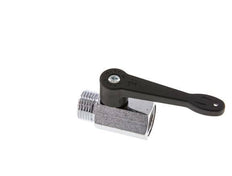 Válvula de bola de latón de 2 vías, macho a hembra, de 1/2 pulgada, mango largo, 15 bares