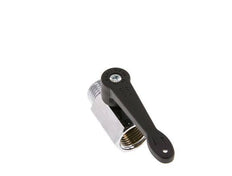 Válvula de bola de latón de 2 vías, macho a hembra, de 1/2 pulgada, mango largo, 15 bares