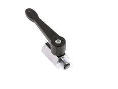 Válvula de bola de latón de 2 vías, macho a hembra, de 1/4 de pulgada, mango largo, 15 bares