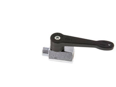 Válvula de bola de latón de 2 vías, macho a hembra, de 1/4 de pulgada, mango largo, 15 bares