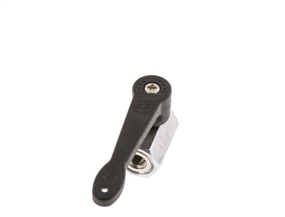 Male To Female G 1/8 inch 2-Way Brass Mini Ball Valve Long Handle 15 Bar